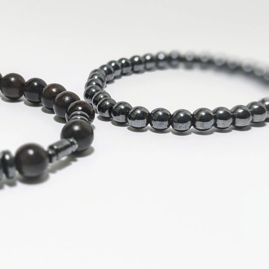 Onyx & Hematite Men Fashion Bracelet Ro & Gieo