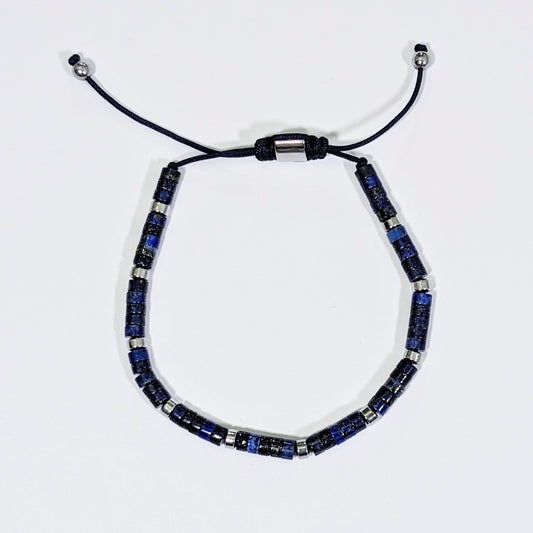 Sapphire Adjustable Macrame Knot Bracelet