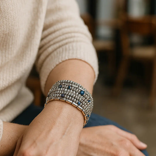 Shiny Beads Bracelet Set (9) Ro & Gieo