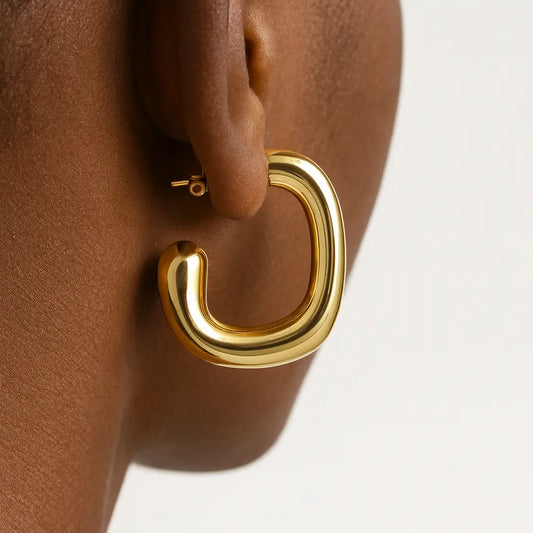 Tubi Chunky Hoop Earrings Ro & Gieo