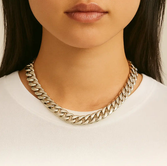 Cuban Link Chain Necklace Ro & Gieo