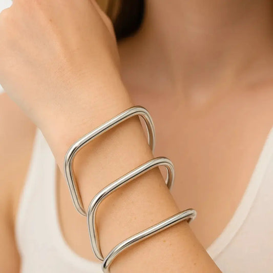 Eko Square Triple Bangle Set Ro & Gieo