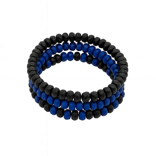 Unisex Turquoise Bead Bracelet Set Ro & Gieo