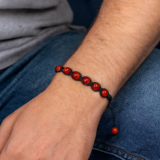 Red Agate Bracelet Ro & Gieo