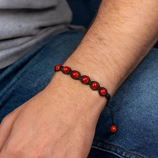 Red Agate Bracelet Ro & Gieo