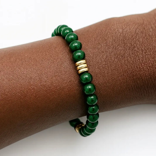 Green Envy Bead Bracelet Ro & Gieo