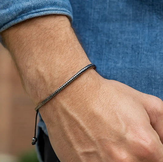 Grey Hematite Bracelet Ro & Gieo