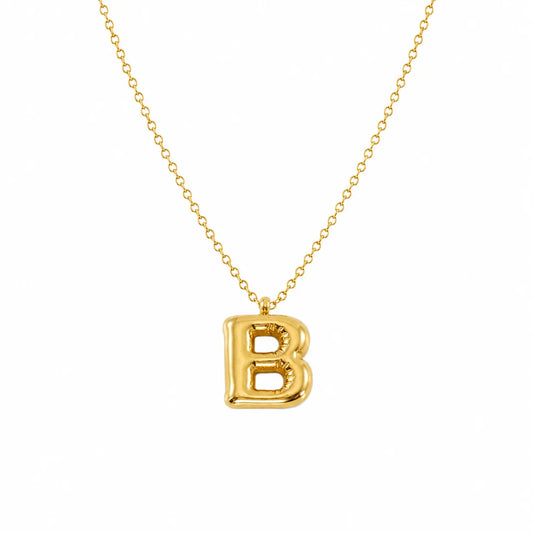 Bubble Alphabet Pendant Necklace Ro & Gieo