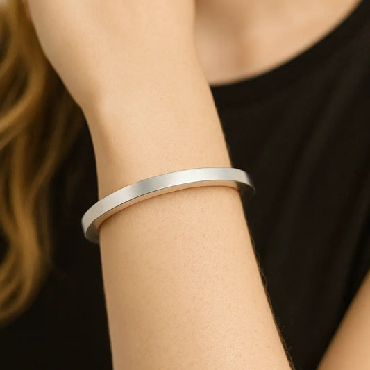 925 Sterling Silver Bangle Ro & Gieo