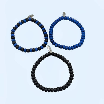 Conjunto de pulsera unisex con cuentas de turquesa