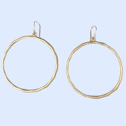 Rim Dangle Hoop Earrings