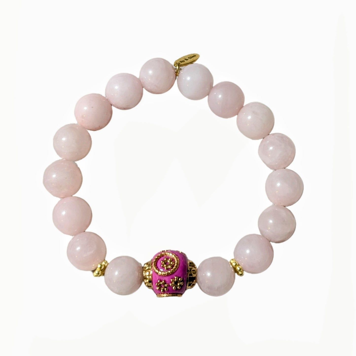 Ro & Gieo Rose Quartz (12 mm) Bracelet