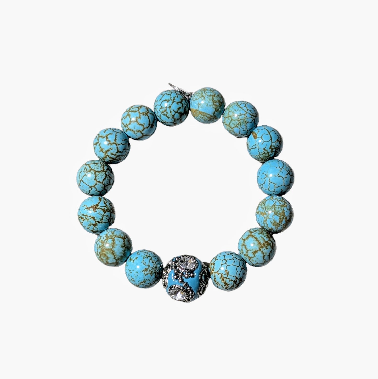 Ro & Gieo Turquoise + Rhinestone Bracelet