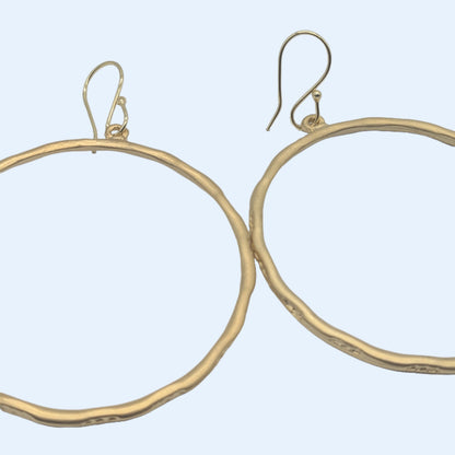 Rim Dangle Hoop Earrings