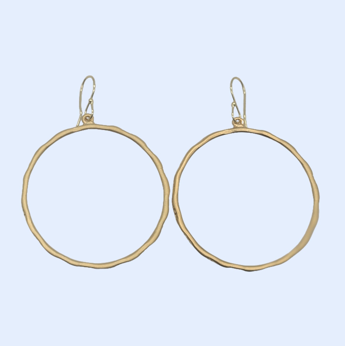 Rim Dangle Hoop Earrings