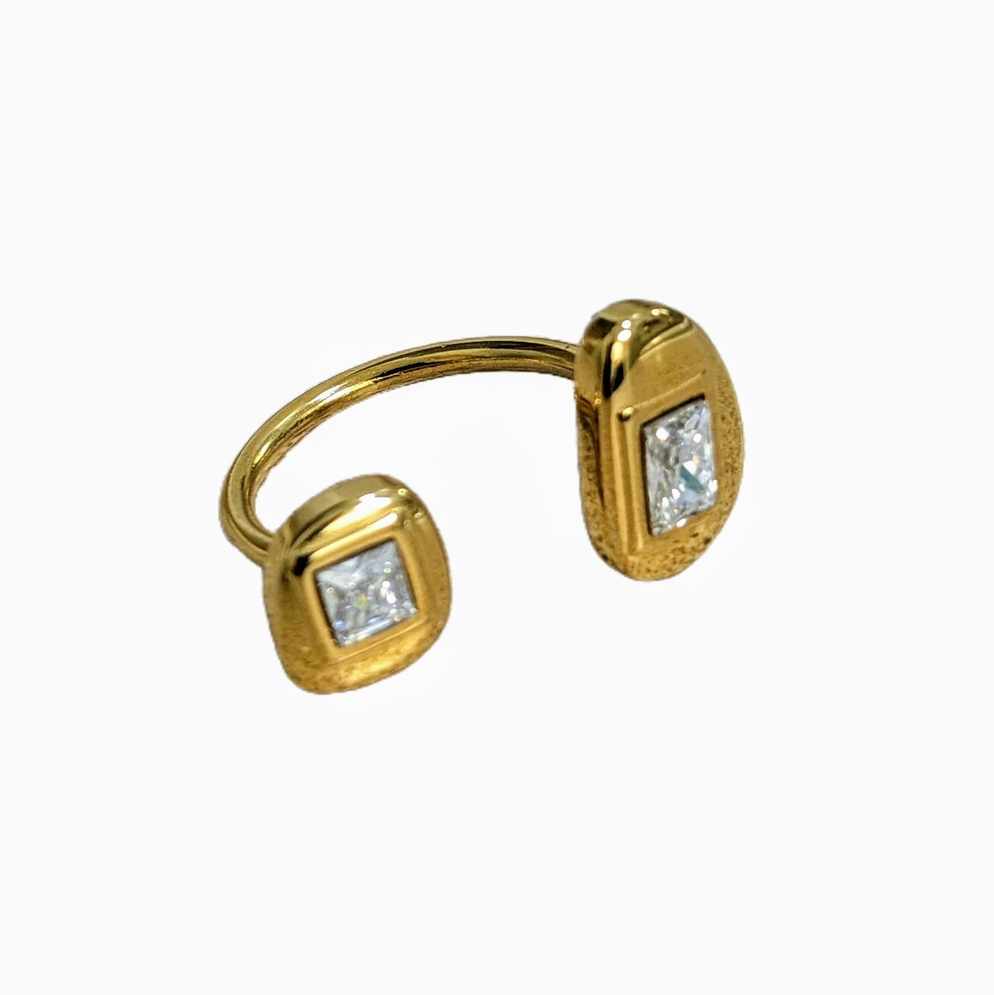 Geometric Rhinestone Ring