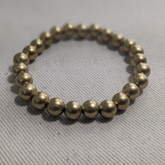 Matte Gold Bead Bracelet