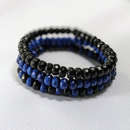 Unisex Turquoise Bead Bracelet Set