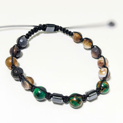 Earth-tone Agate Bracelet