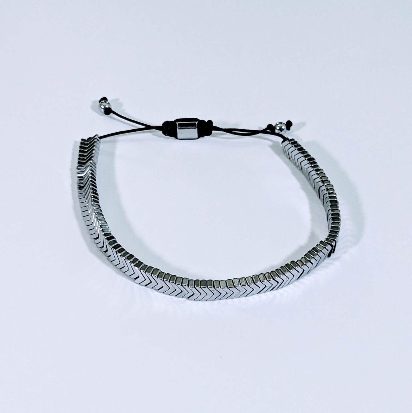 Pulsera de Hematita de Plata