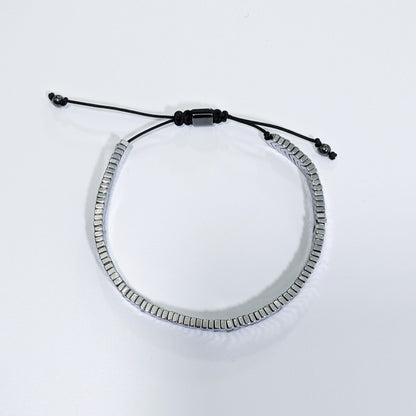 Pulsera de Hematita de Plata