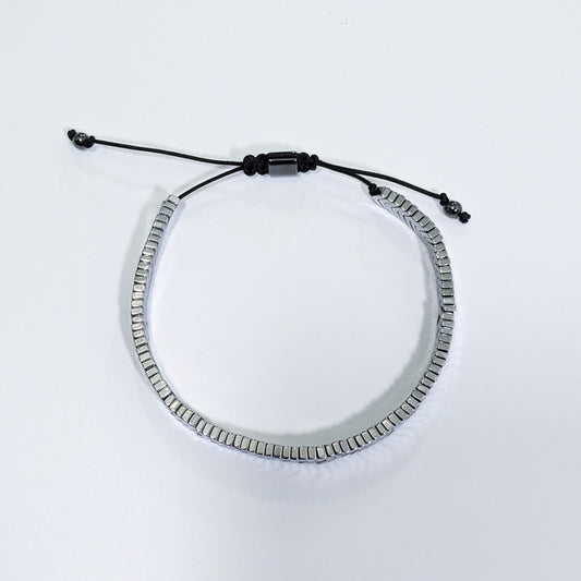 Silver Hematite Bracelet