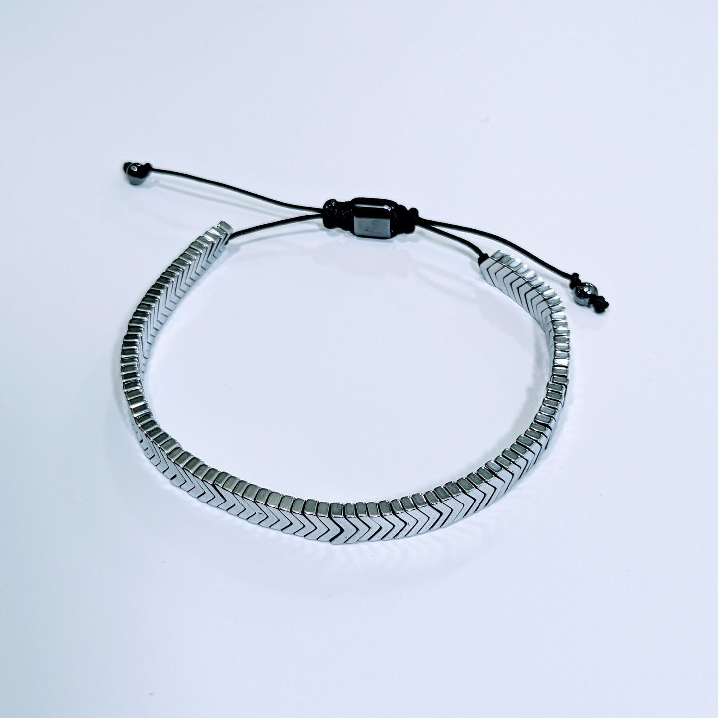 Pulsera de Hematita de Plata