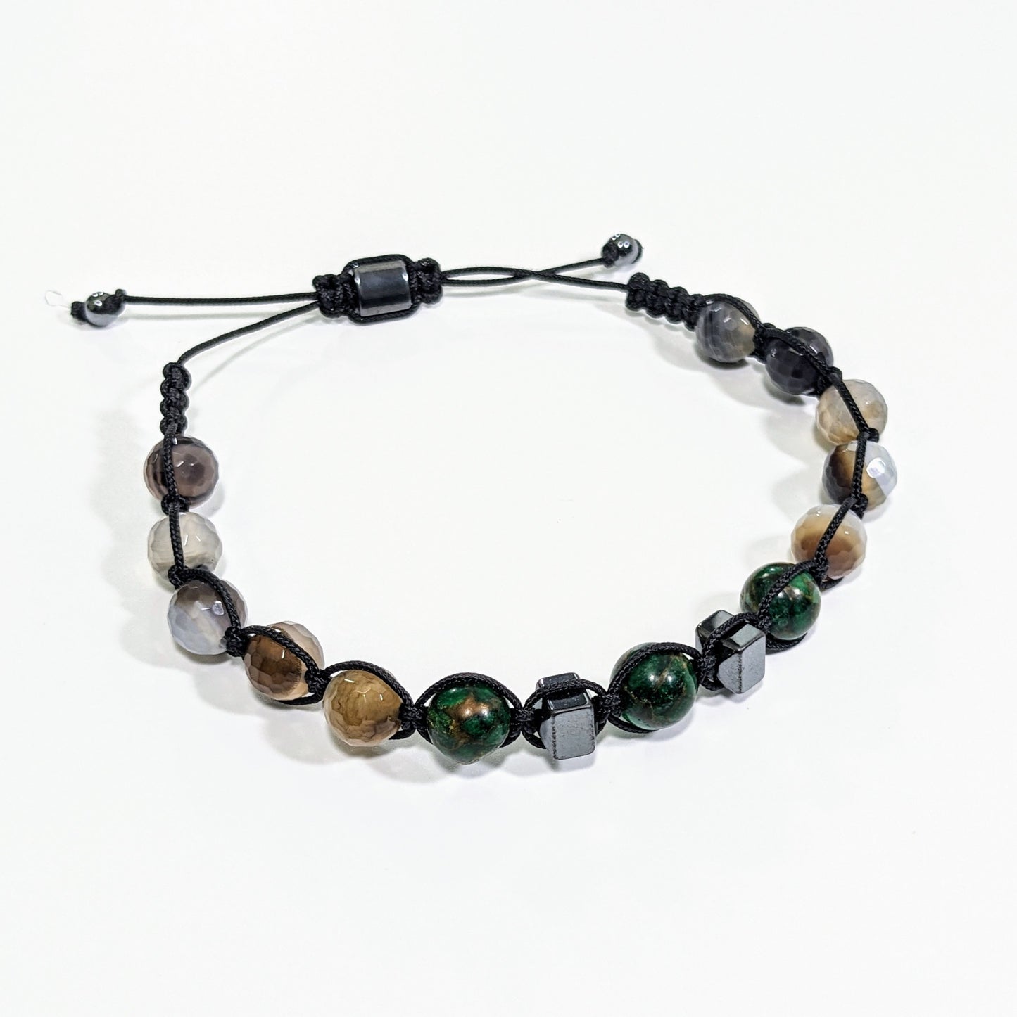 Earth-tone Agate Bracelet