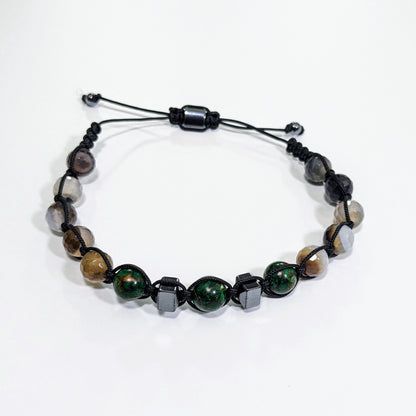 Earth-tone Agate Bracelet