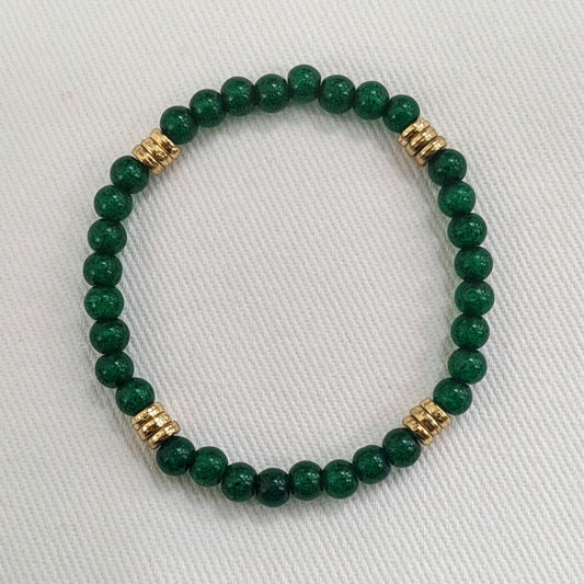 Green Envy Bead Bracelet