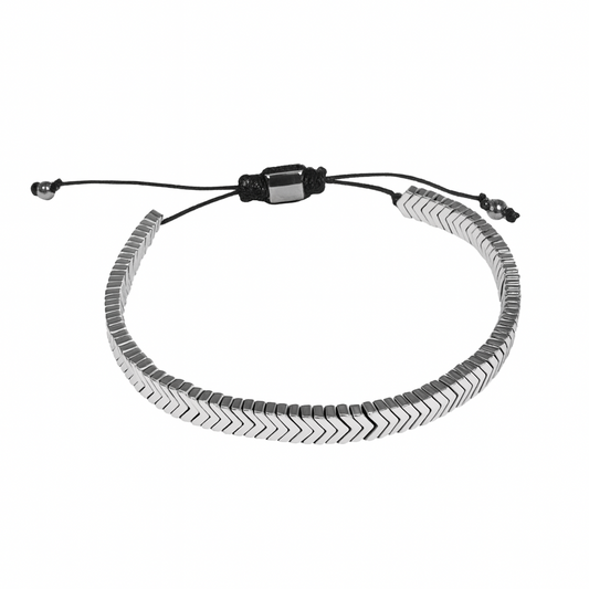 Silver Hematite Bracelet