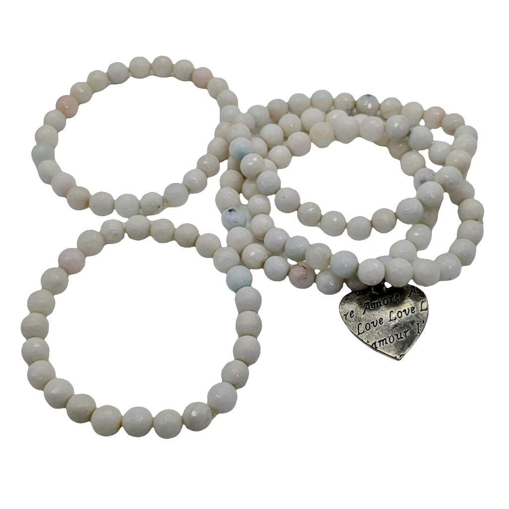 Ro & Gieo Jade Bead Bracelet Set
