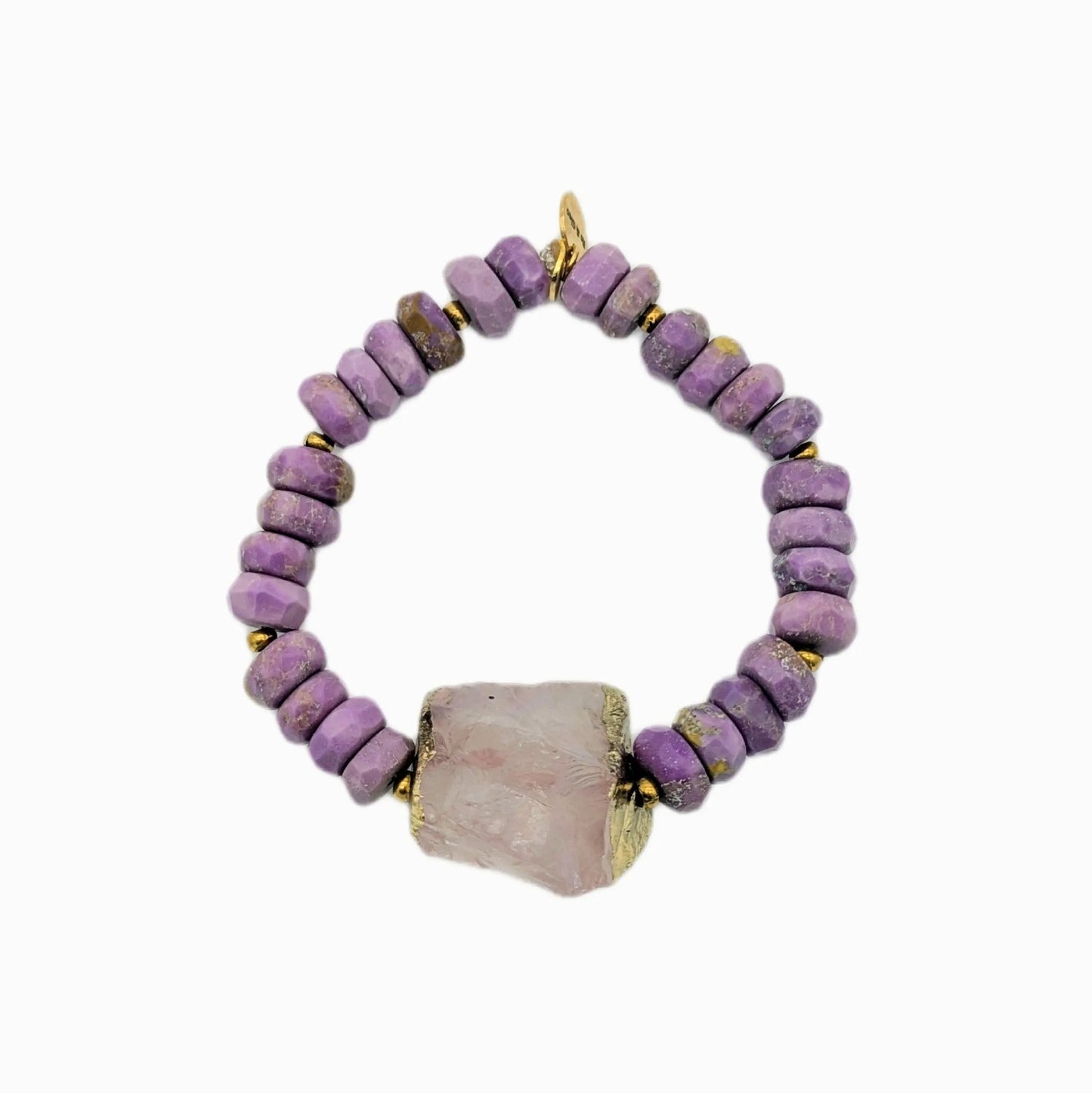 Ro & Gieo Phosphosiderite & Amethyst Beads Bracelet Ro & Gieo