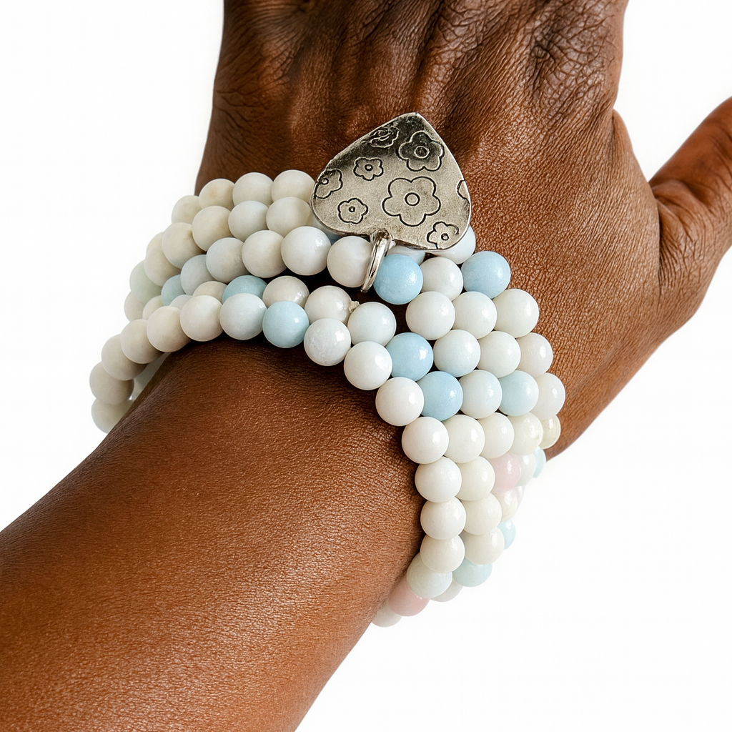 Ro & Gieo Jade Bead Bracelet Set