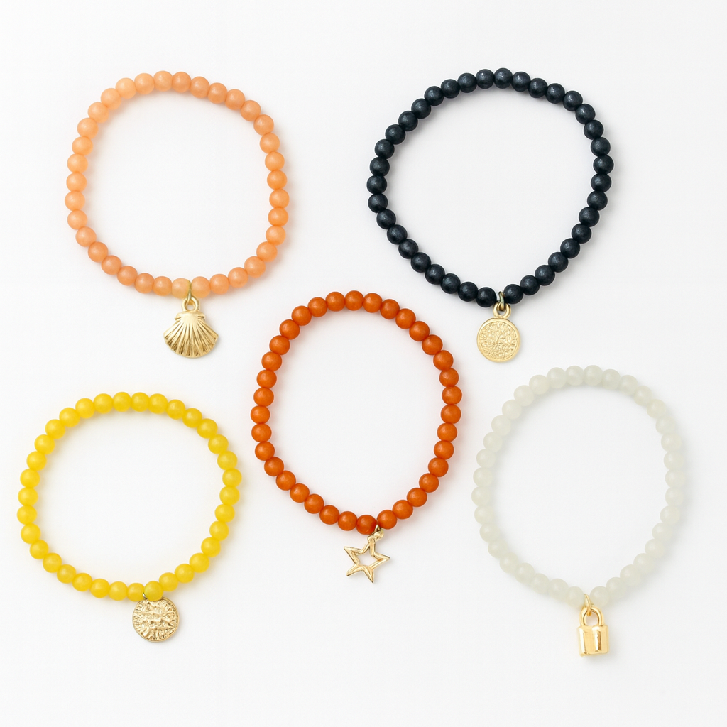 Kora Bead Bracelet Set in 5