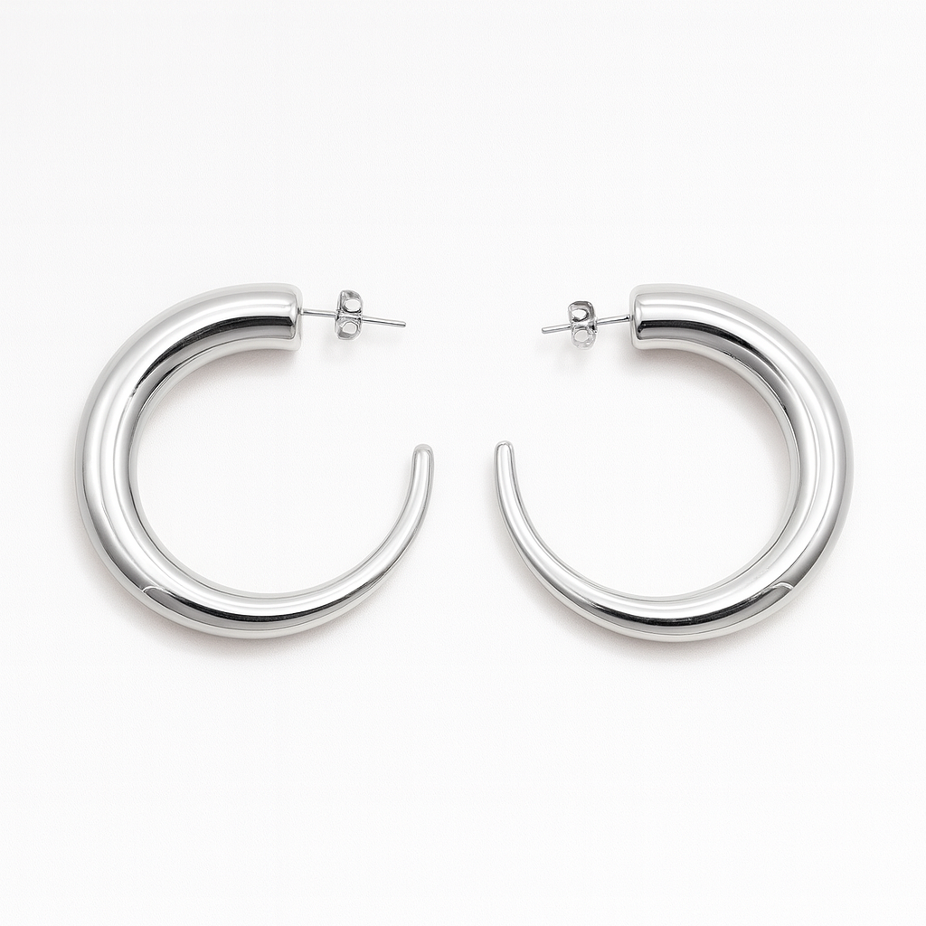 Bold Tapered Hoop Earrings