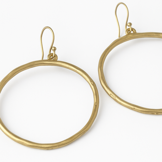 Rim Dangle Hoop Earrings