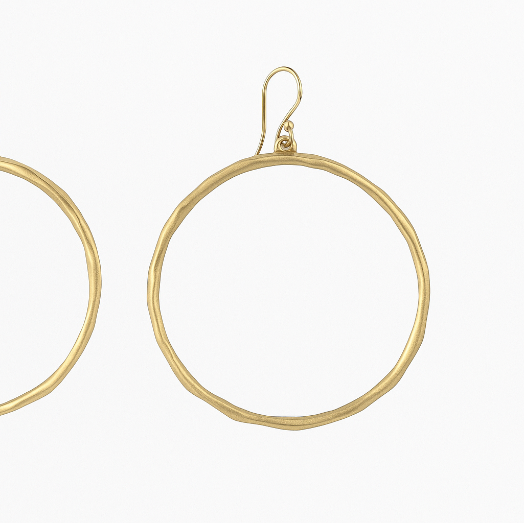 Rim Dangle Hoop Earrings
