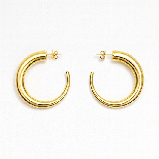 Bold Tapered Hoop Earrings
