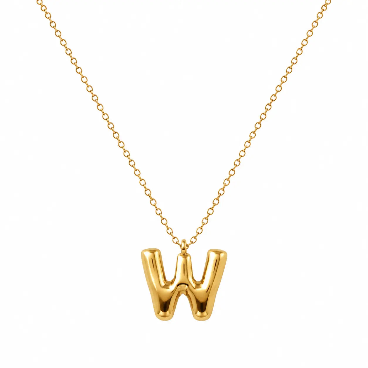 Bubble Alphabet Pendant Necklace Ro & Gieo