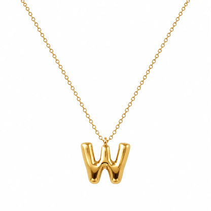 Bubble Alphabet Pendant Necklace Ro & Gieo