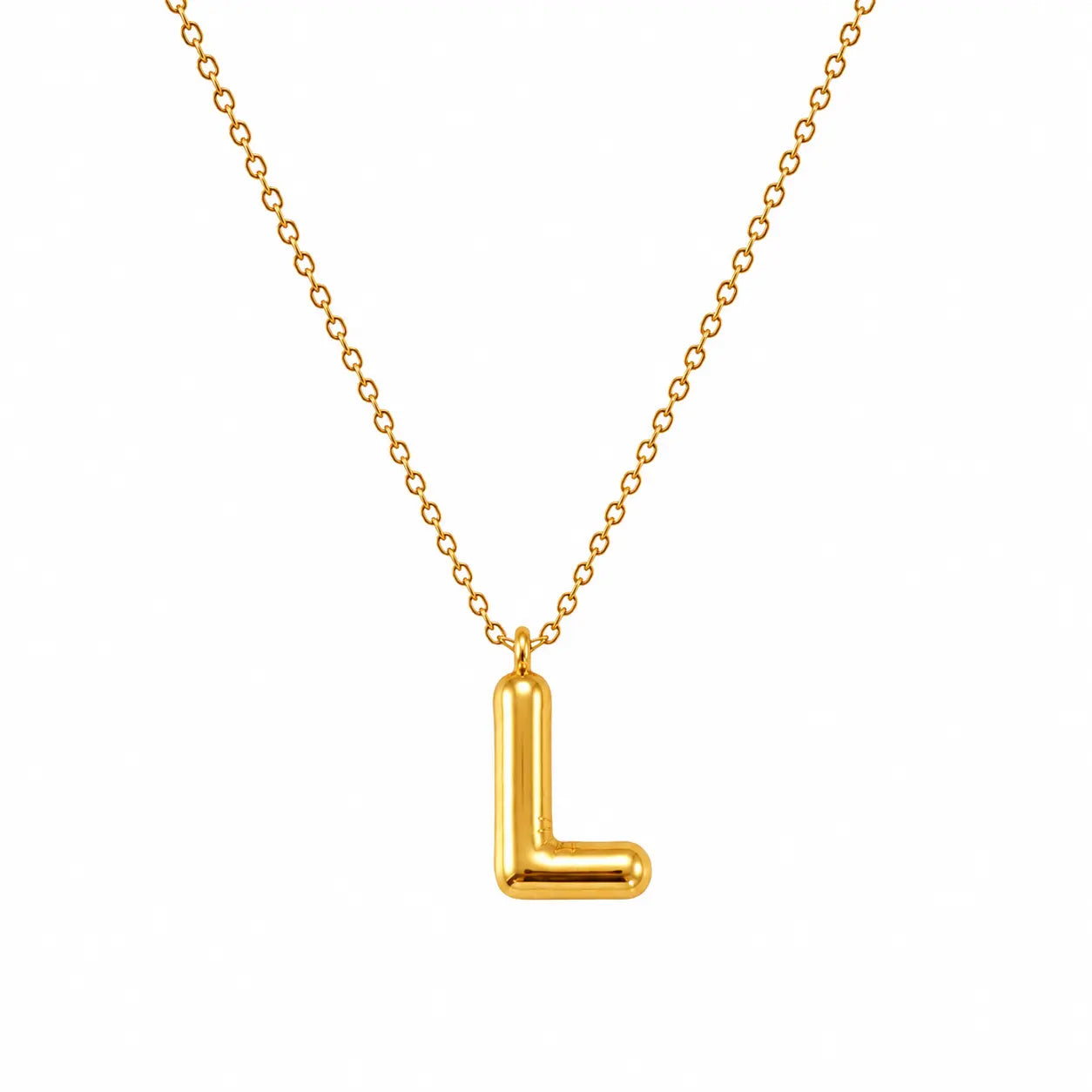 Bubble Alphabet Pendant Necklace Ro & Gieo
