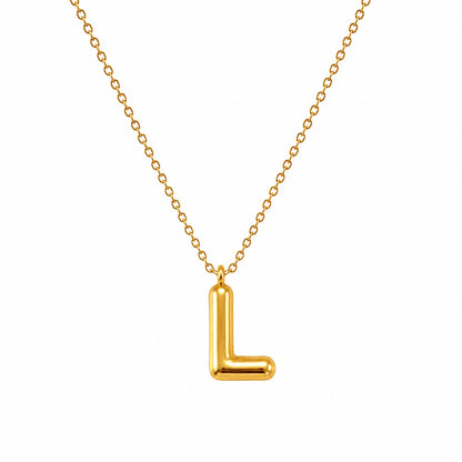 Bubble Alphabet Pendant Necklace Ro & Gieo