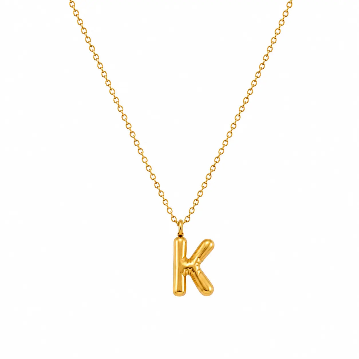 Bubble Alphabet Pendant Necklace Ro & Gieo