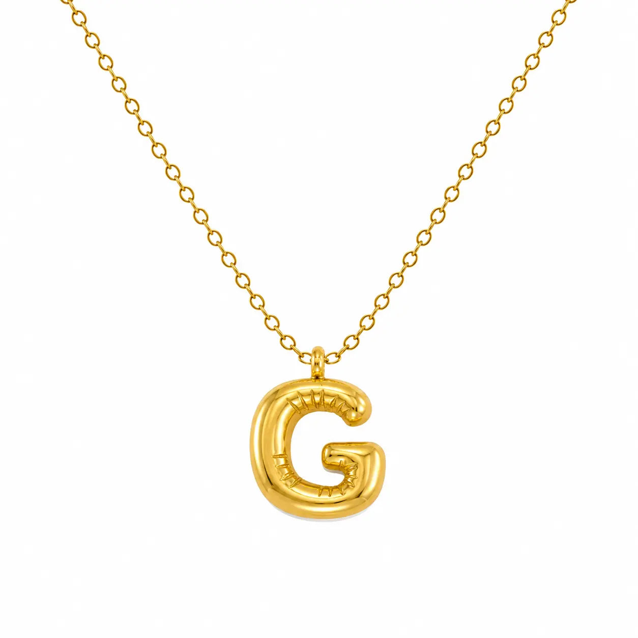 Bubble Alphabet Pendant Necklace Ro & Gieo
