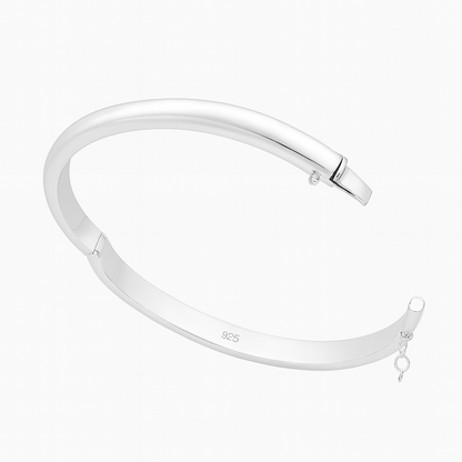 925 Sterling Silver 5 mm Hinge Bangle