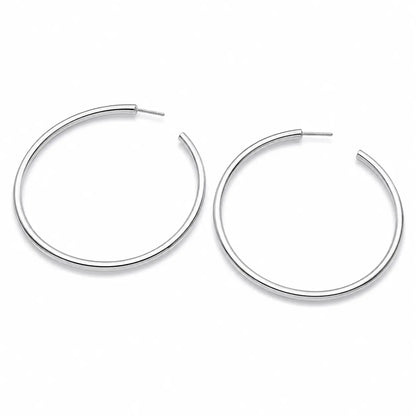 Classic Matte Open Hoop Earrings Ro & Gieo