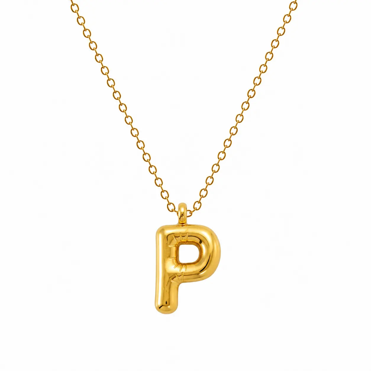 Bubble Alphabet Pendant Necklace Ro & Gieo