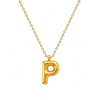 Bubble Alphabet Pendant Necklace Ro & Gieo