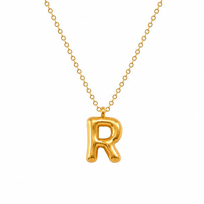 Bubble Alphabet Pendant Necklace Ro & Gieo